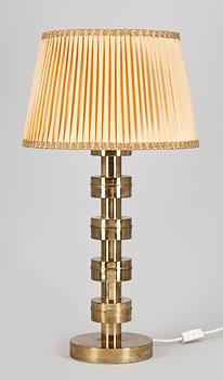 BORDSLAMPA, mässing, Boréns, Borås, 1950/60-tal.