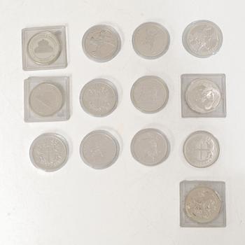 15 silver coins.