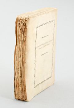 BOK, "Lärobok i Bränneri-Handteringen...", Sven Brisman, 1812.