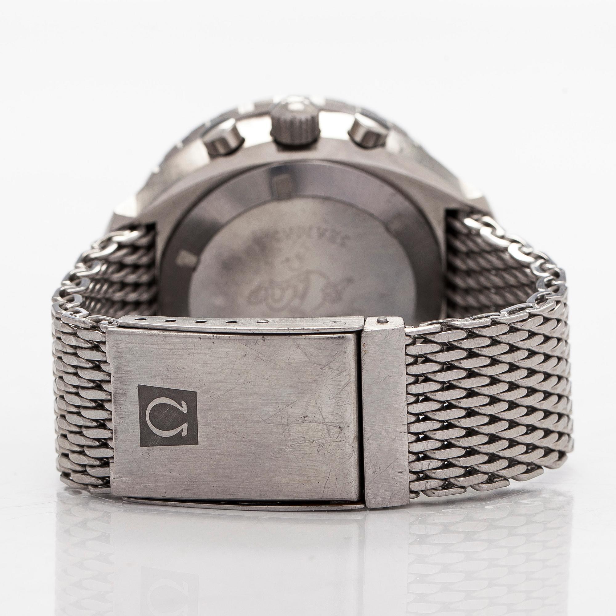 Omega, Seamaster, "Big Blue", kronograf, armbandsur, 44 mm.