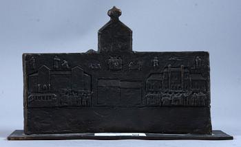 SKULPTUR, brons, Thord Tamming, sign o dat -91.
