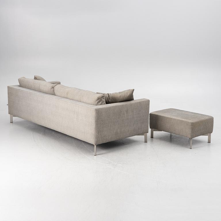Jens Juul Eilersen, a sofa with ottoman, 'Zenith', Eilersen, Denmark.