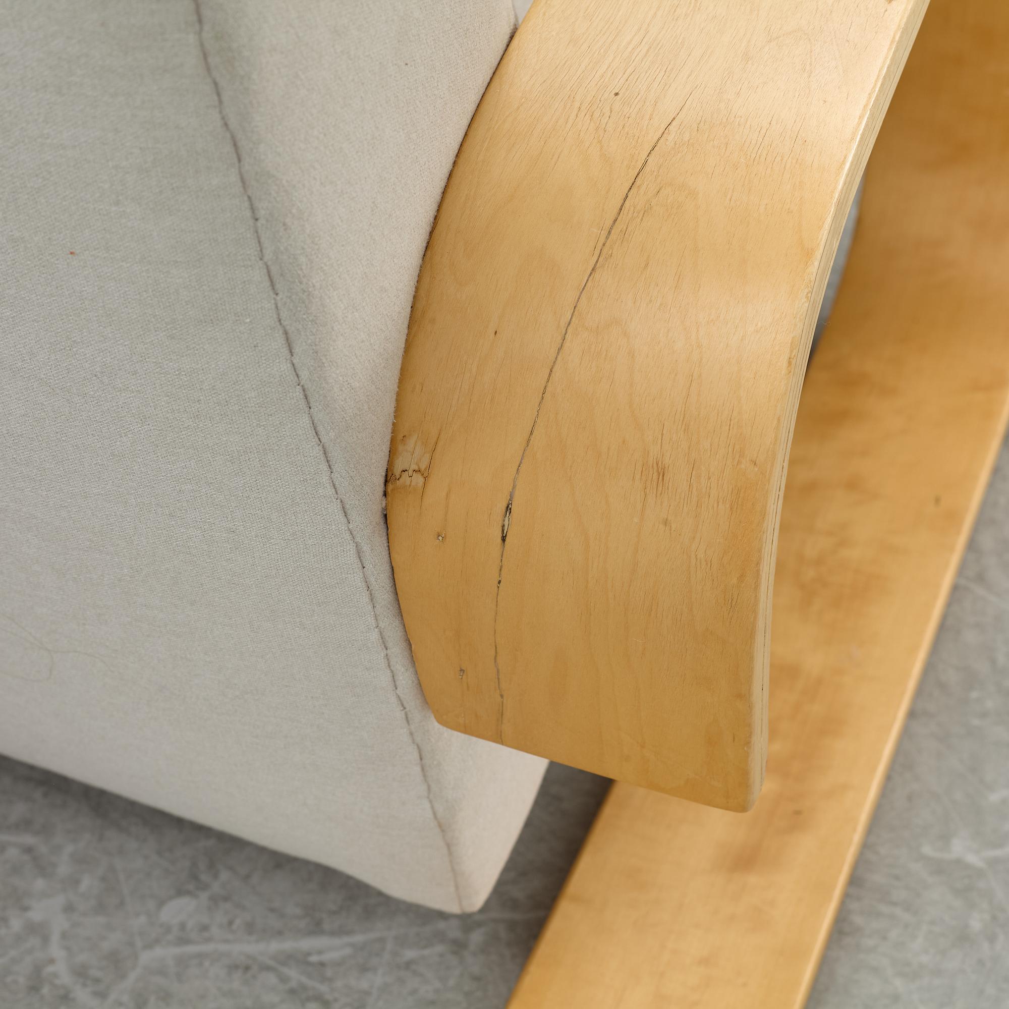 Alvar Aalto, a 'Tank' armchair model 400, Artek, Finland.