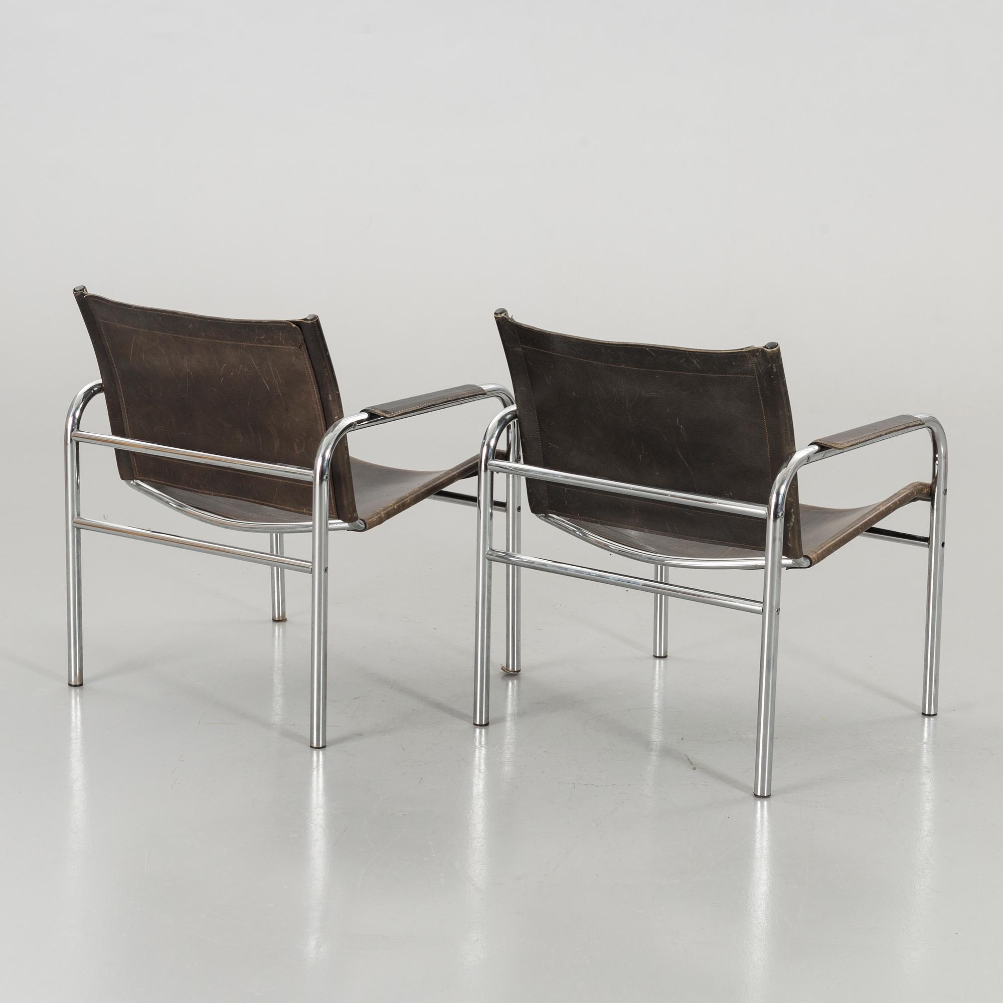 A pair of 'Kinte' armchairs by Tord Björklund for IKEA.