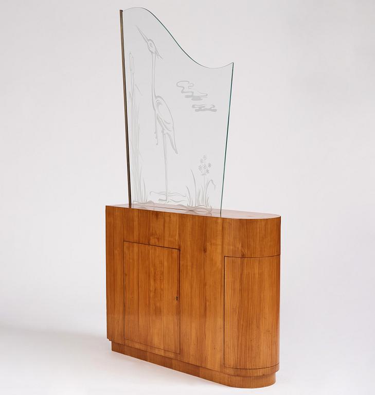 A Swedish Modern sideboard / room divider, 1930-40s.