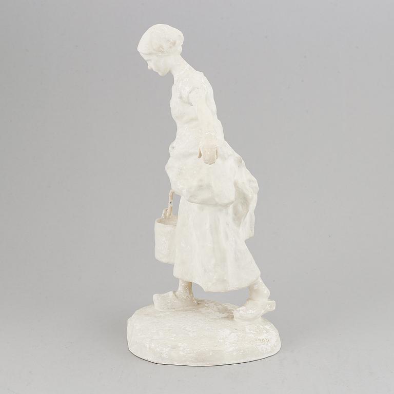 Ruth Milles, plaster sculpture. Signed and dated 1906. Height 36 cm.