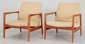 FÅTÖLJER, ett par, Dux, 1960-tal.