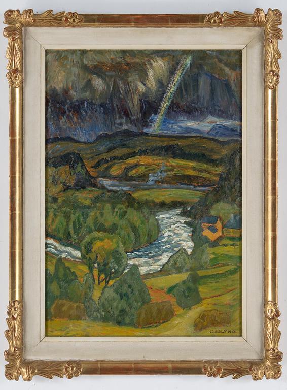 Helmer Osslund, "Regnbyn drar förbi" (Rainy skies).