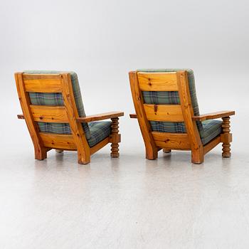 Uno & Östen Kristiansson, Armchairs, a pair, Luxus, Vittsjö, 1970s.