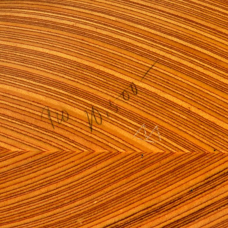 Tapio Wirkkala, fat, björkplywood, Finland 1950-tal.