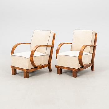 Armchairs, a pair from the first half of the 20th century.