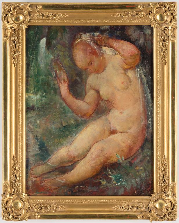 AXEL WALLERT, oil on canvas, signed and dated 1921.