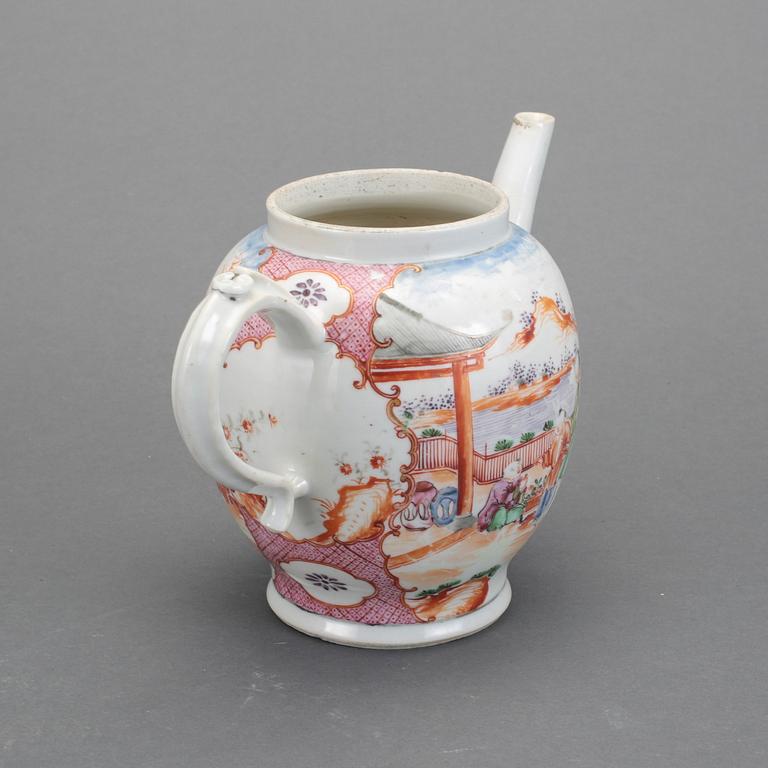 TEKANNA, porslin, Kina, 1700-tal.