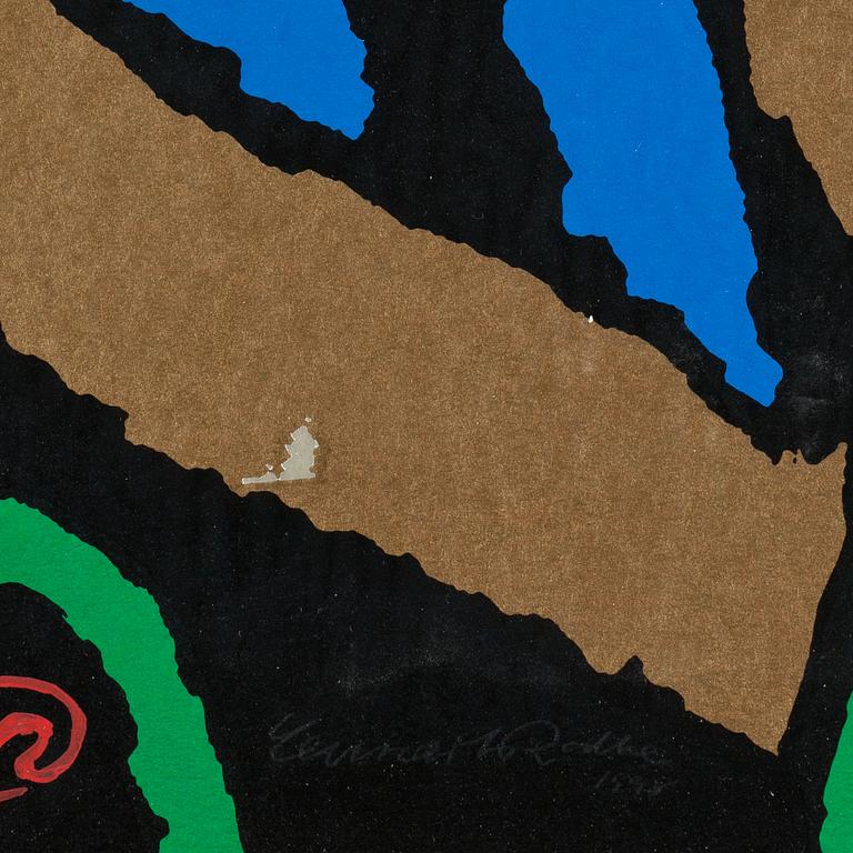 LENNART RODHE, färgserigrafi, signerad och numrerad 145/200, daterad 1998.