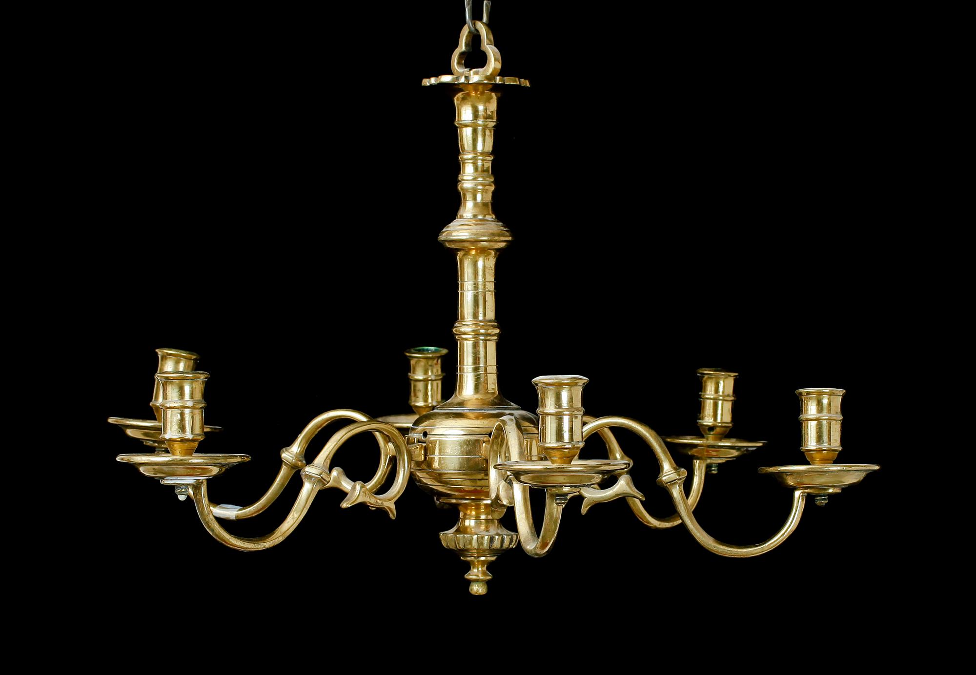 TAKKRONA, mässing, barock, 1700-tal.