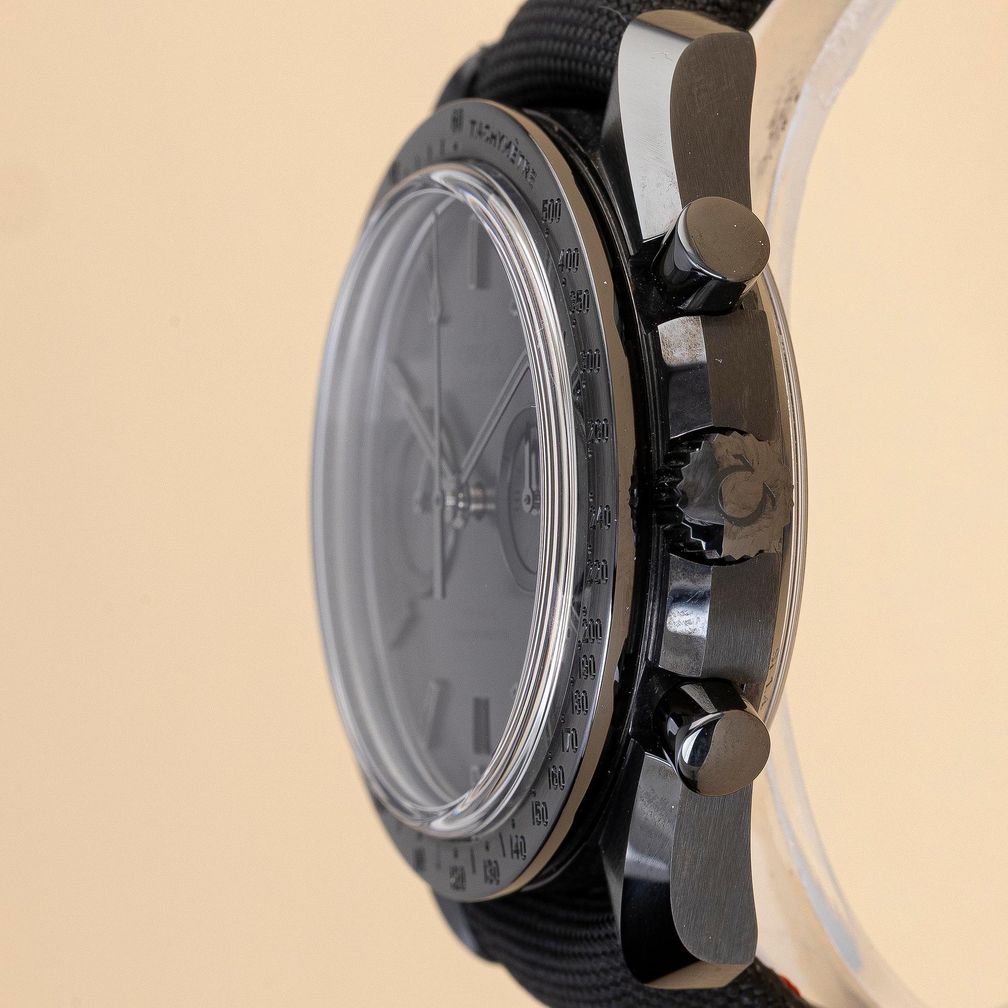 Omega, Speedmaster, Dark Side of the Moon, "Black Black", ca 2021.