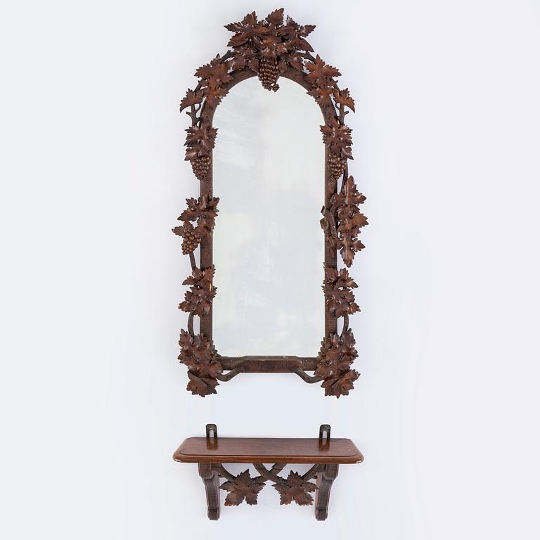 SPEGEL MED KONSOLBORD, 1800-talets andra hälft.