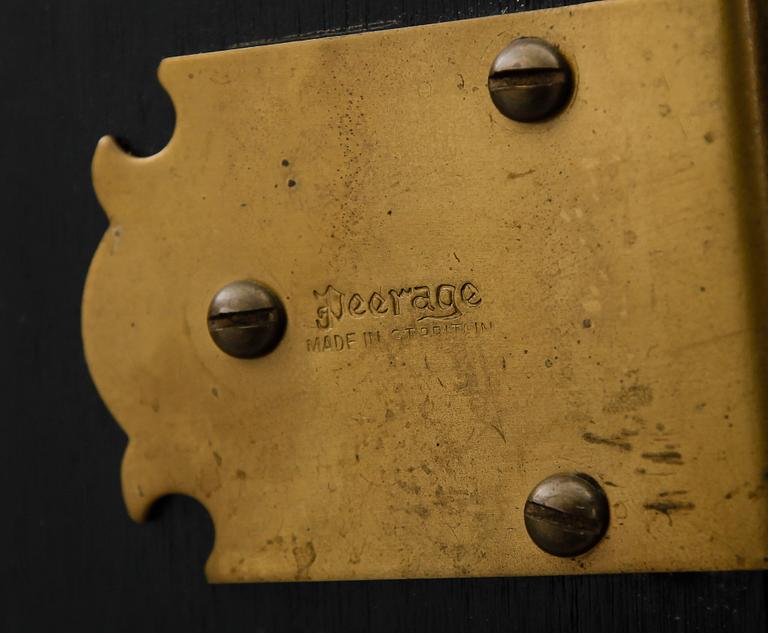 GOLVSPEGEL, mässing, märkt "Peerage", England, 1900-talets första hälft.