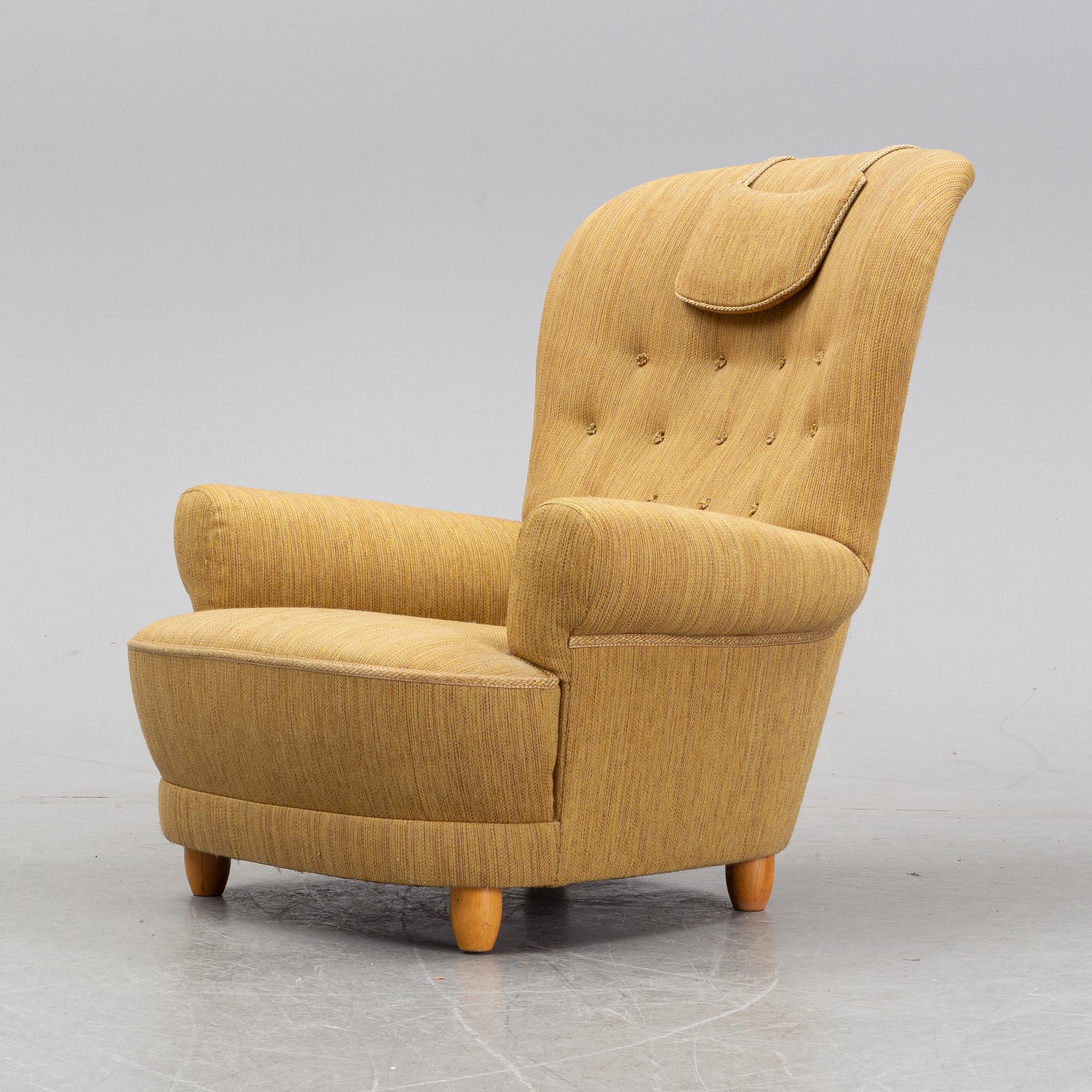 An easy chair by Carl Malmsten for OH Sjögren, second half of the 20th Century.