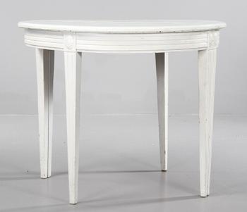 BORD, SOFFA samt STOLAR, 3 st, gustaviansk/gustaviansk stil, 1700/1800-tal.