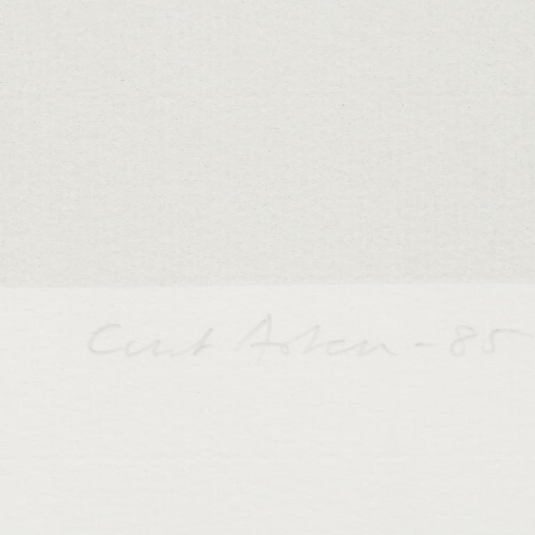 CURT ASKER, grafiska blad, signerade och daterade -85.