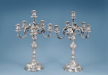 521. A PAIR OF CANDELABRAS.