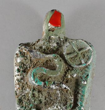 SKULPTUR, glas, Bertil Vallien, unique, Kosta Boda, signerad.
