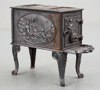 KAMIN, gjutjärn, Eidsfos verk, Norge, 1869.