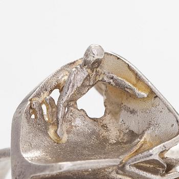 Björn Weckström, ring "Jaaras dröm", sterlingsilver. Lapponia 1973.