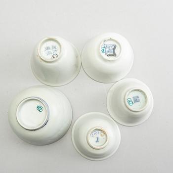 A group of five odd cups, Ming dynasty (1368-1644).