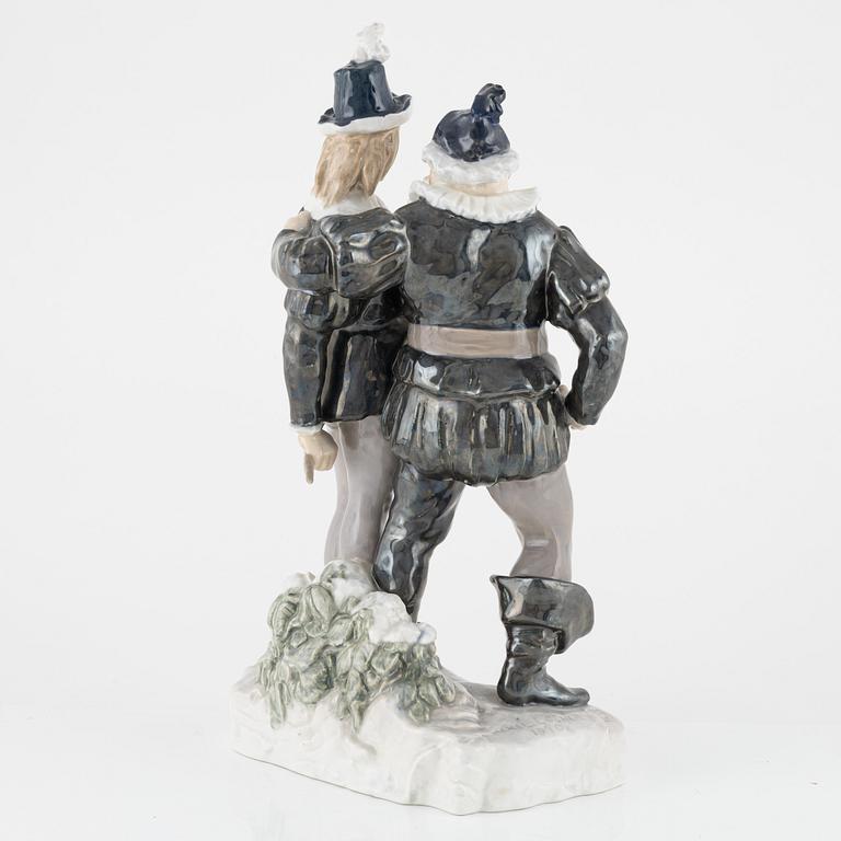 Axel Locher, a model 1731 porcelain, figurine, Bing & Grøndahl, Denmark, 1915-1947.