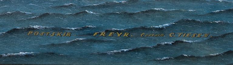 Niels Eukarius Frantzén, Postskip "Freyr".