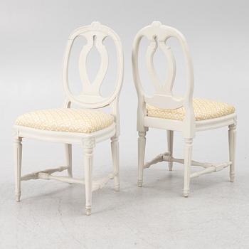 Stolar, 11 st, gustaviansk stil, Bröderna Sylvén, 1900-talets andra hälft.
