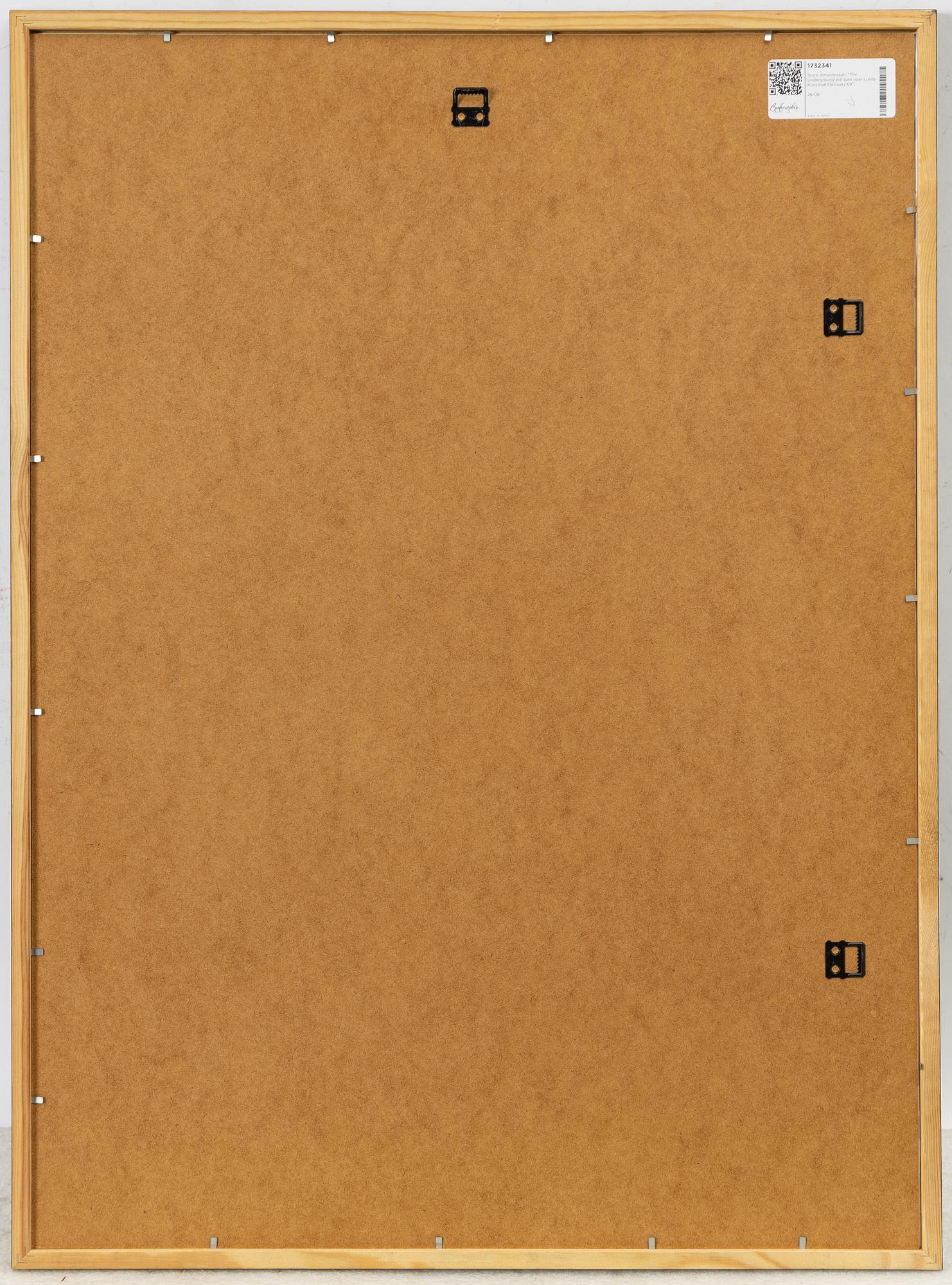 Sture Johannesson, "The Underground will take over Lunds Konsthall February 69".