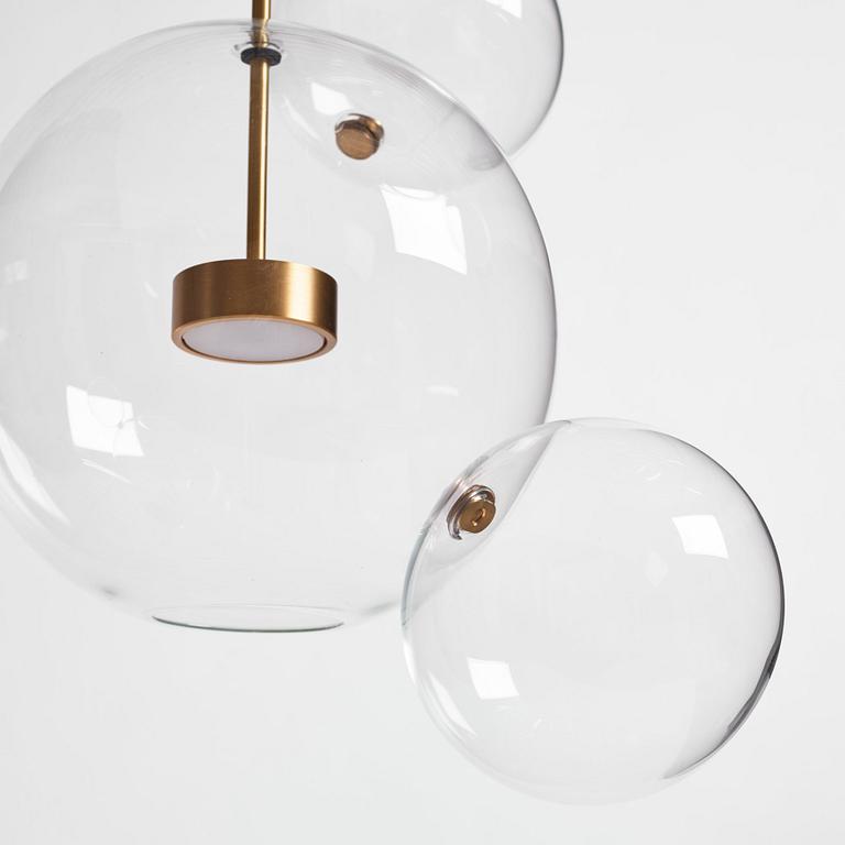 Giopato & Coombes, a "Bolle 14" ceiling lamp, Kalmar Werkstätten, for Svenskt Tenn, 2015.