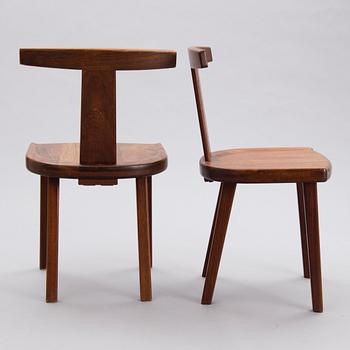 Olavi Hänninen, A pair of 1950s 'Juha' chairs for Huonekalu Mikko Nupponen, Finland.