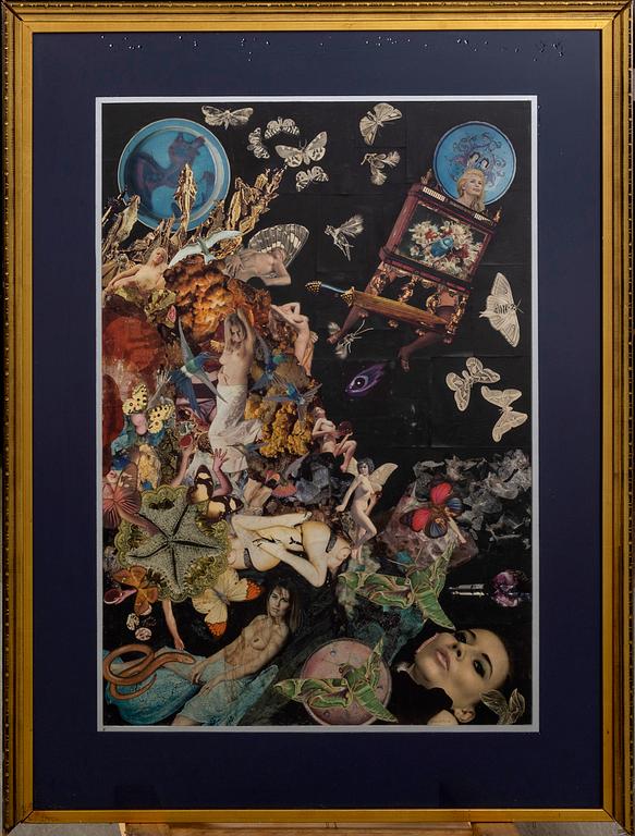 MAX WALTER SVANBERG, collage, signerad och daterad 71.