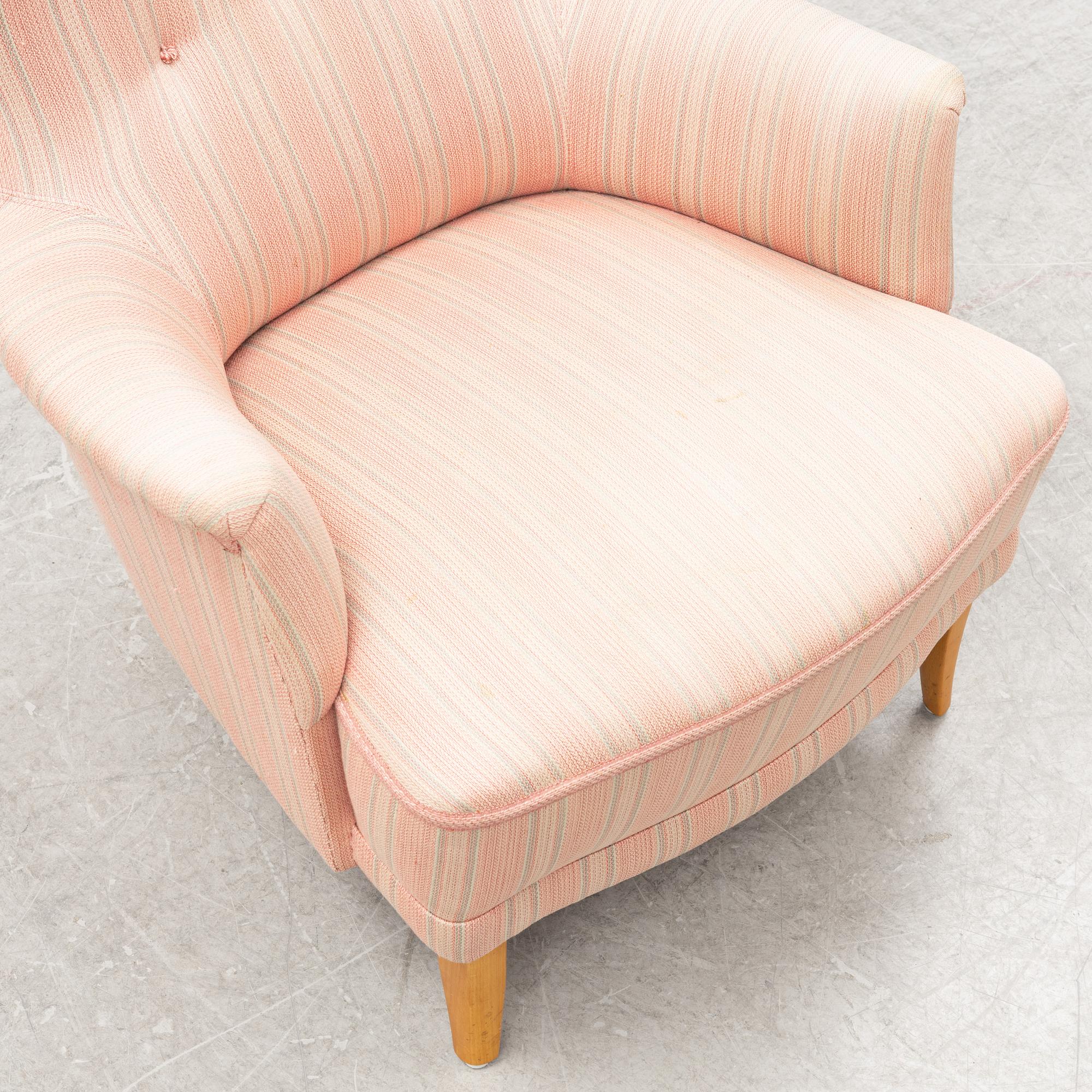 A 'Farmor' easy chair by Carl Malmsten for O.H. Sjögren, second half of the 20th Century.
