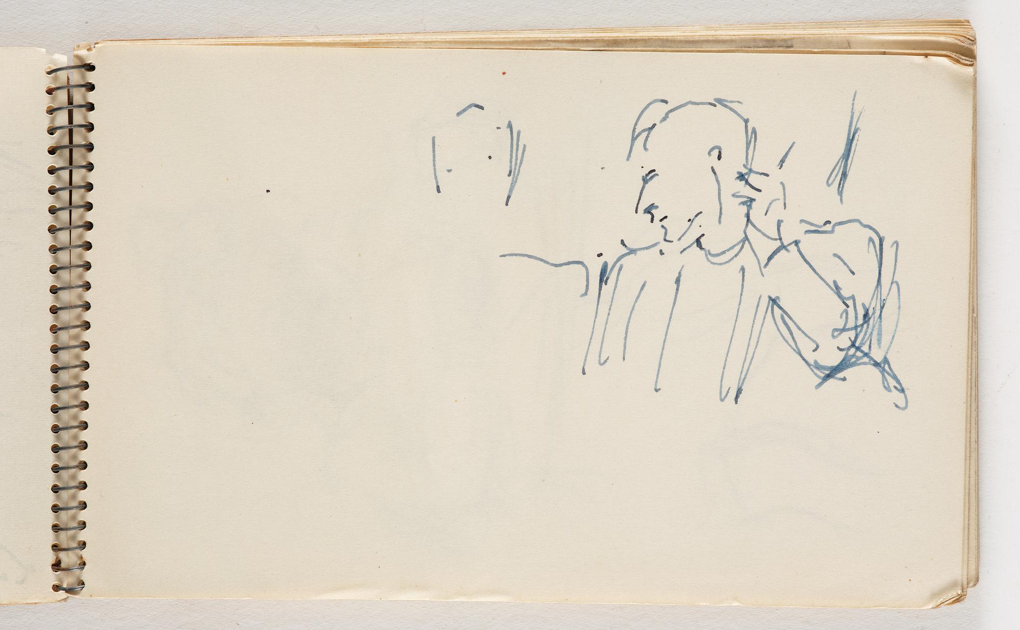 Lotte Laserstein, 10 små skissblock med teckningar.