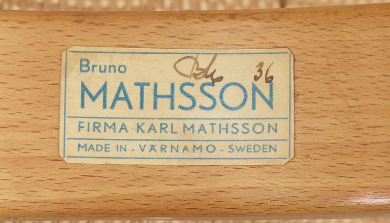 BRUNO MATHSSON, "Liggstol nr 36", Firma Karl Mathsson, Värnamo 1940-tal.