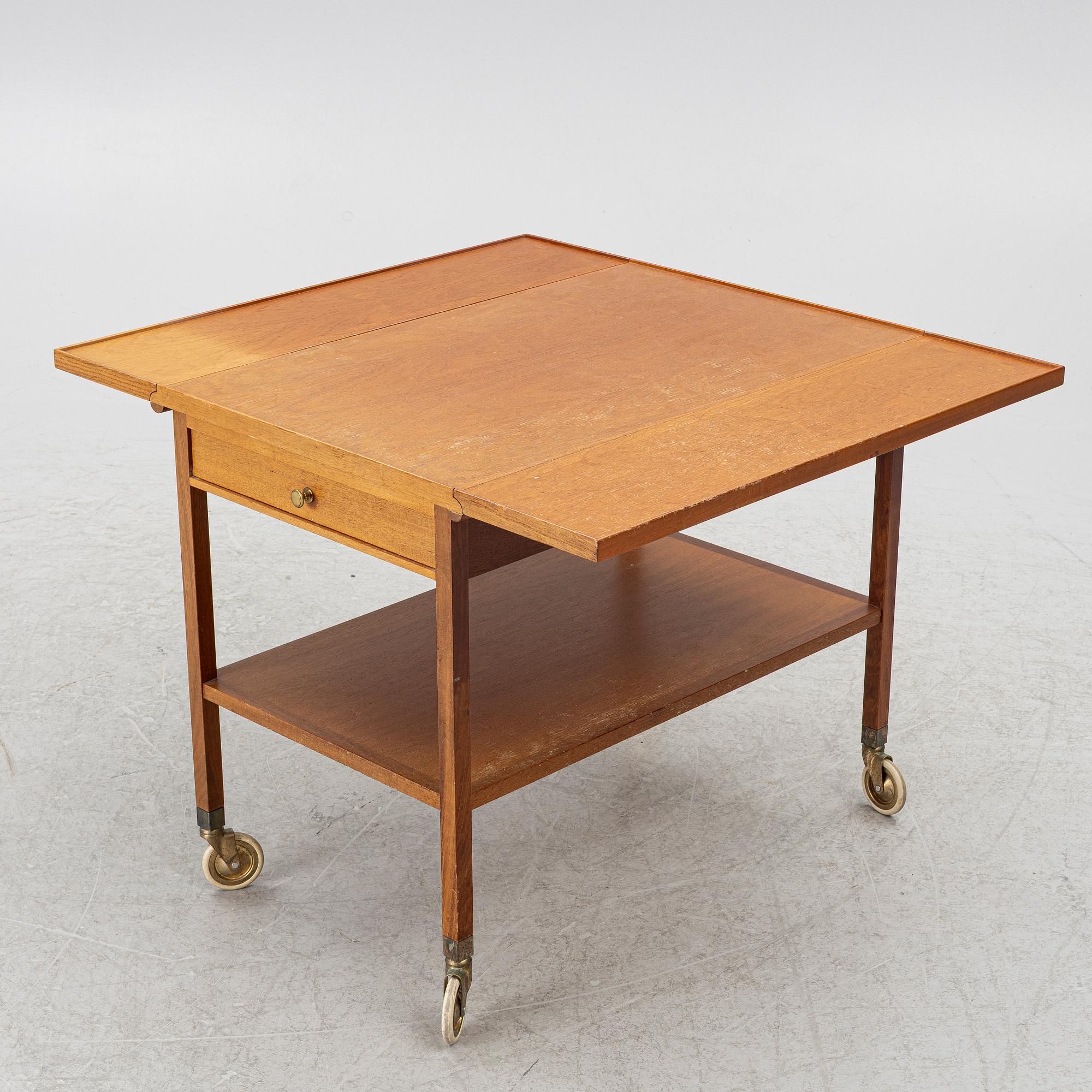 Josef Frank, serveringsvagn, modell B 756, Firma Svenskt Tenn, efter 1985.