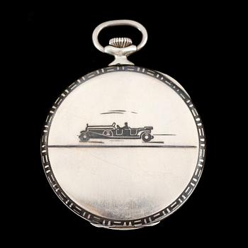 FICKUR, sk smokingur, silver, Alpina, 1930-tal.
