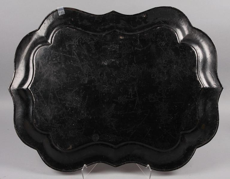 BRICKA, plåt, nyrokoko, sent 1800-tal.