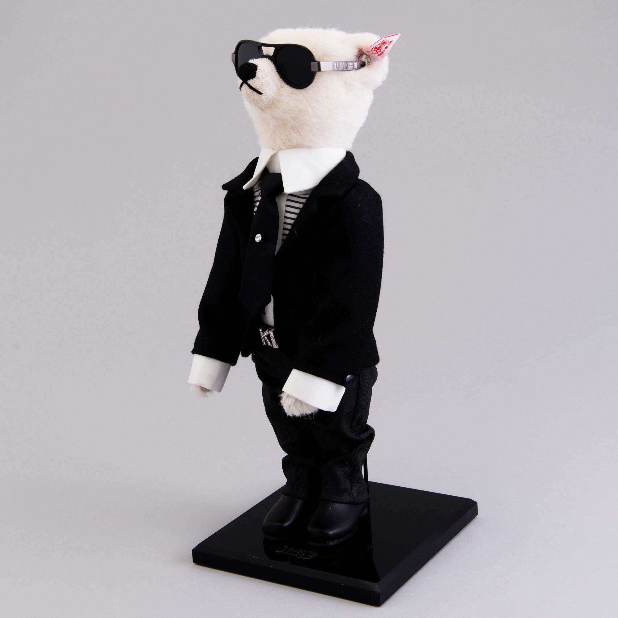 A Karl Lagerfeld Steiff Teddy Bear, Limited edition, numbered 1190/2500, Germany 2009.