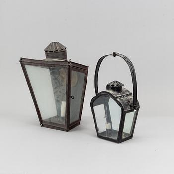 Lyktor, 2 st, troligtvis Danmark, omkring år 1900.