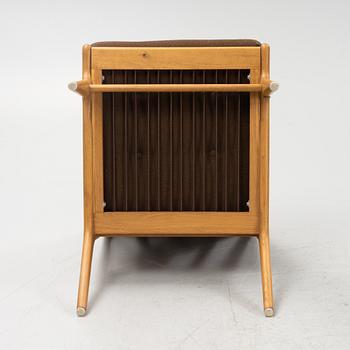 Karl Erik Ekselius, probably. A pair of oak easy chairs, JOC, Vetlanda, 1960's.