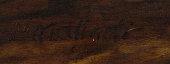 HANS III JORDAENS ca. 1595 – 1643, hans art, olja på pannå.