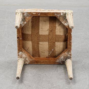 A Gustavian stool.