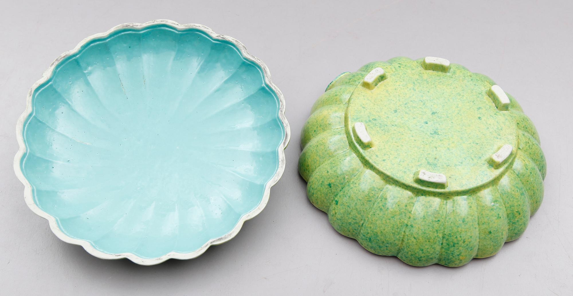 LOCKSKÅL, porslin, ostindisk, 1800-tal.