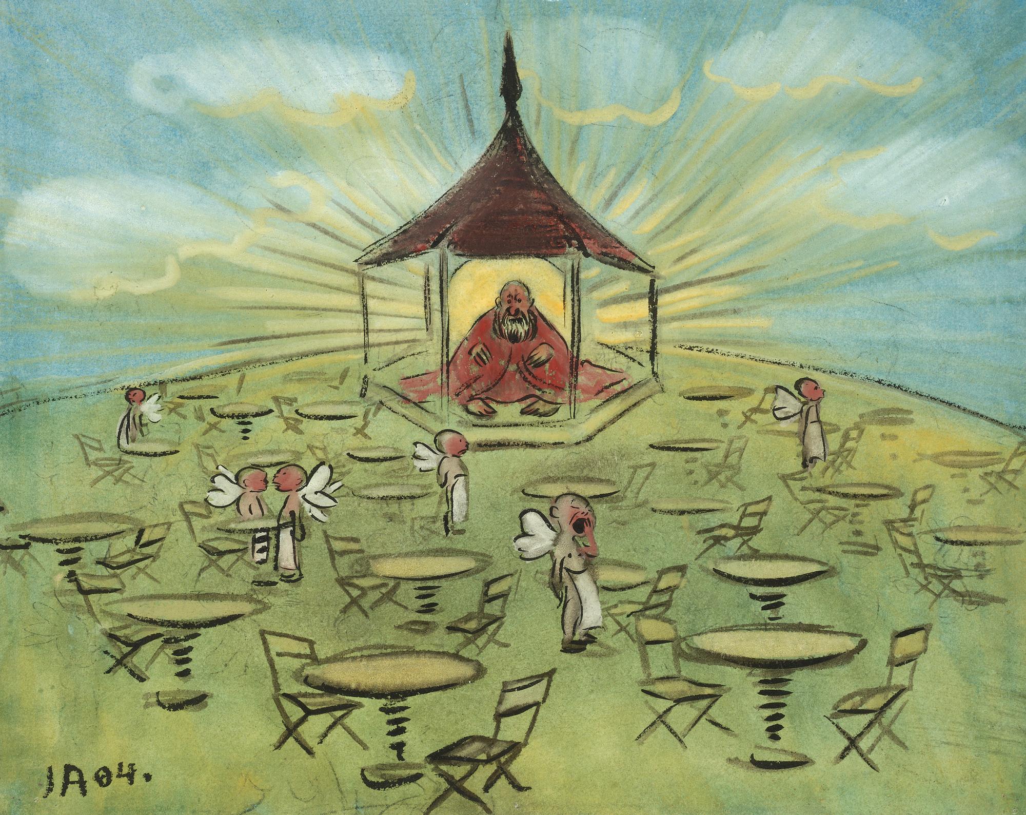 Ivar Arosenius, Gud Fader i tronsal.